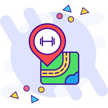 Harita gps konum simgesi - taslak biçimi