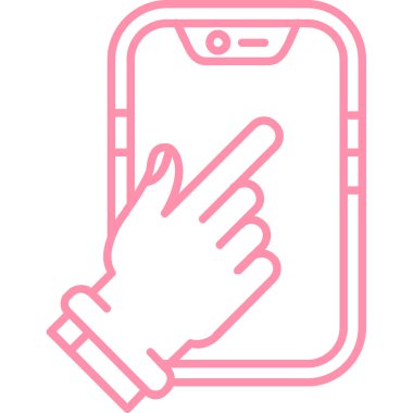 Smartphone Simgesi, vektör illüstrasyonu