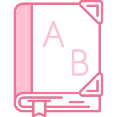 kitap simgesi vektör illüstrasyonu