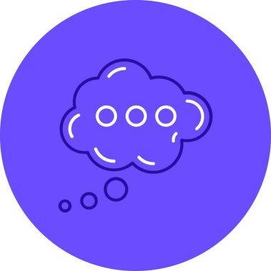 Bulut. Web simgesi basit illüstrasyon