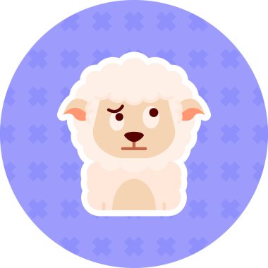 Karışık Düz Etiketler, basit vektör illüstrasyonu