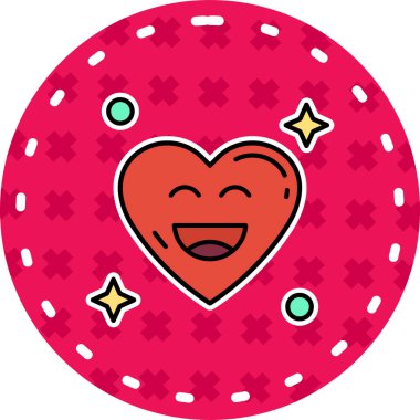 vektörde kalp aşk simgesi