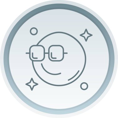 Kişisel proje, kullanım ve web siteleri için vektör gözlük simgesi.