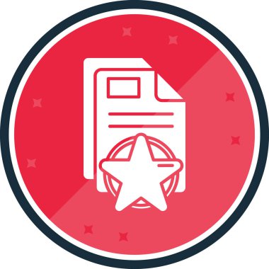 Rozet simge vektör çizim