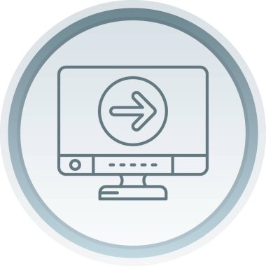 vektör lcd simgesi illüstrasyonu