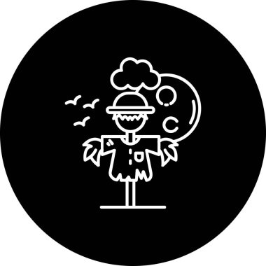 Bir Cadılar Bayramı simgesinin vektör illüstrasyonu