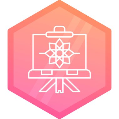 Çin ikonunun bir yıldızının vektör çizimi