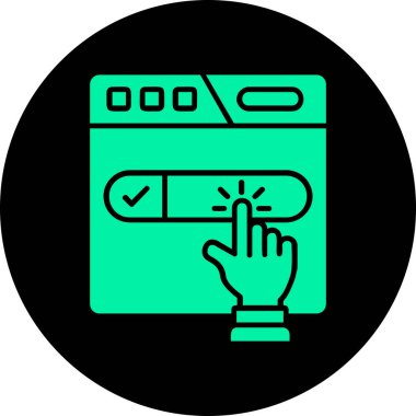 Bir kredi kartı simgesinin vektör çizimi