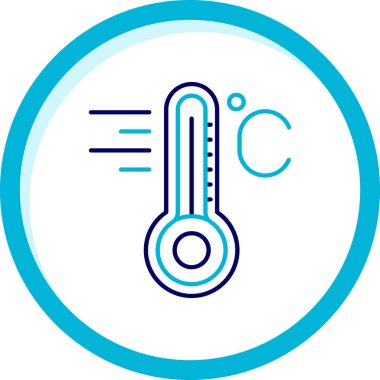 termometre simgesi vektör illüstrasyonu