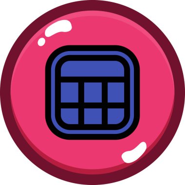 oyun topu web simgesi, tasarım vektör çizimi