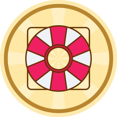 Kumarhane simgesi, vektör illüstrasyonu