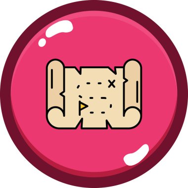 Harita iğnesi. Web simgesi vektör illüstrasyonu