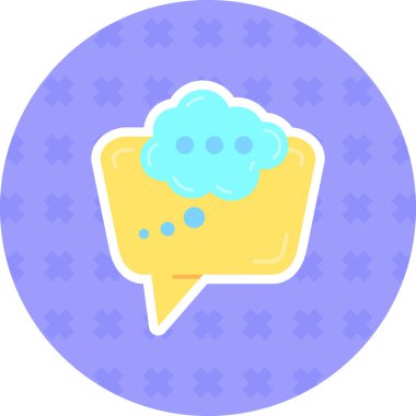 Bulut. Web simgesi basit illüstrasyon