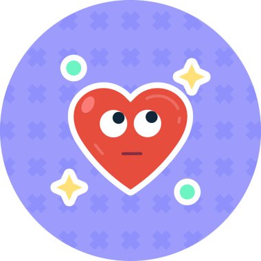 Aşk. Web simgesi basit illüstrasyon