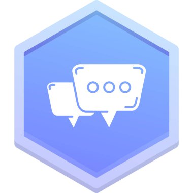 konuşma balonu simgesi, vektör illüstrasyonu