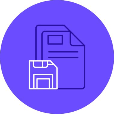 Dosya biçim simgesinin vektör illüstrasyonu