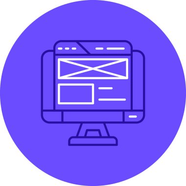 Ağ simgesi. Web simgesi vektör illüstrasyonu