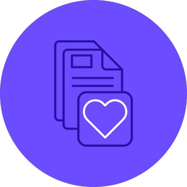 Belge simgesinin vektör illüstrasyonu