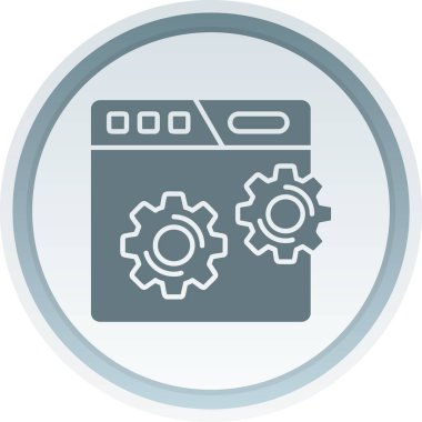 makine izole vektör simgesi ayarlıyor. Bu simge kolayca değiştirilebilir ya da düzenlenebilir