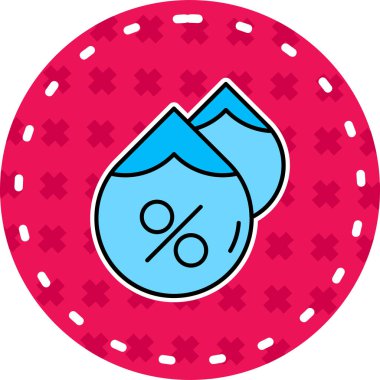 İndirim indirimi fiyat simgesi - taslak biçimi