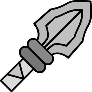 Bir kılıcın vektör illüstrasyonu