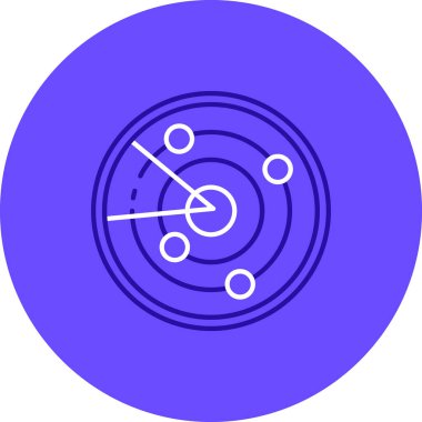 Pusula simgesinin vektör illüstrasyonu