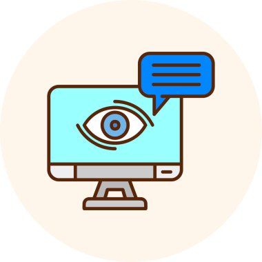 Göz simgesi vektör illüstrasyonu