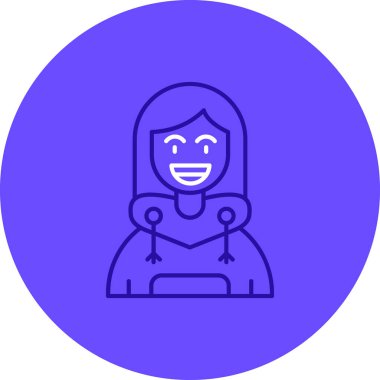 Şapkalı bir kadının vektör çizimi