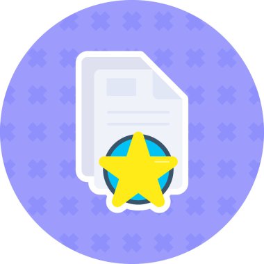 Doldurulmuş en sevilen simge - taslak biçimi