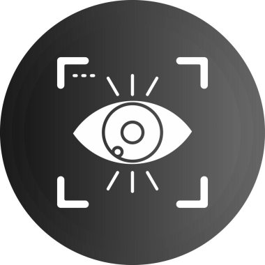 Göz simgesi. Beyaz arka planda izole edilmiş modaya uygun düz stil. Web 'iniz, web uygulamalarınız ve cep telefonunuz için modern vektör koleksiyonu.