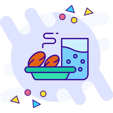 Çamaşır makinesi. Web simgesi basit illüstrasyon