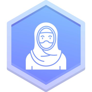 Moda Biçimli Avatar Simgesi İzole Arkaplan