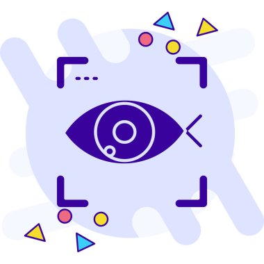 Göz simgesi vektör illüstrasyonu