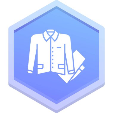 shirt simgesi vektör illüstrasyonu