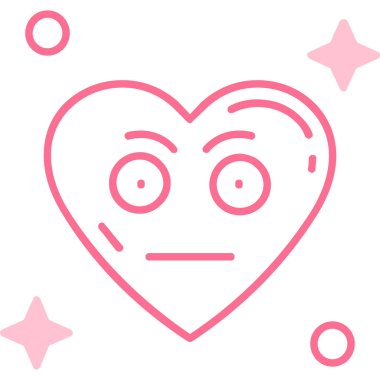 Aşk. Web simgesi basit illüstrasyon