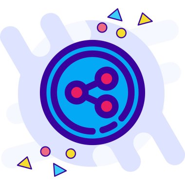 Modern bir simgenin vektör illüstrasyonu