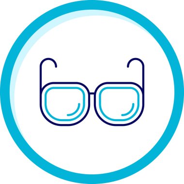 Gözlük. Web simgesi basit illüstrasyon