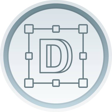 engelleme para birimi simgesi. Web tasarımı için blockchain vektör simgesinin basit çizimi