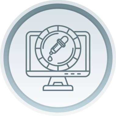 bilgisayar vektör çizgisi simgesi