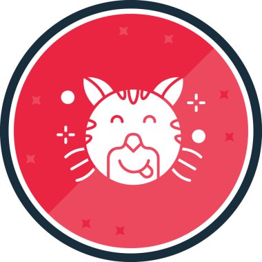 Çin aslanı yassı ikonu