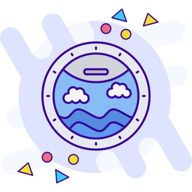 Dalış. Web simgesi basit illüstrasyon