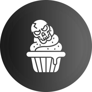 vektör cupcake simge tasarlamak