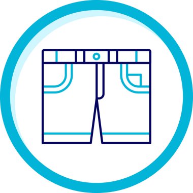 Pantolon. Web simgesi basit illüstrasyon