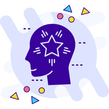 Fikir simge tasarlamak vektör