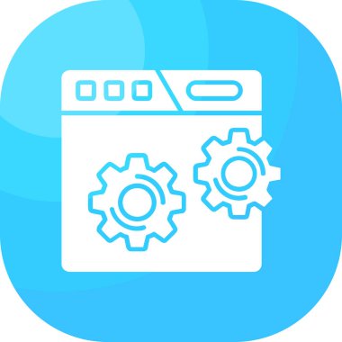 Çamaşır makinesi simgesinin vektör illüstrasyonu