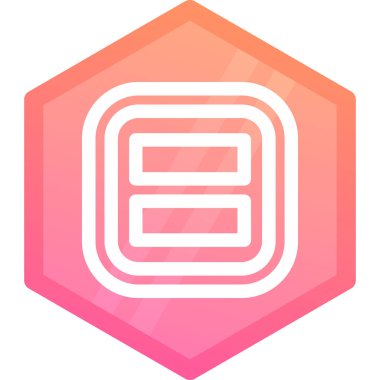 Basit vektör simgesi, altıgenin çizimi