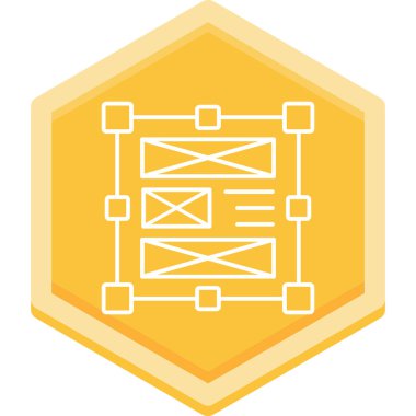 Modern bir simgenin vektör illüstrasyonu