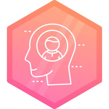 Bir insan simgesinin vektör illüstrasyonu