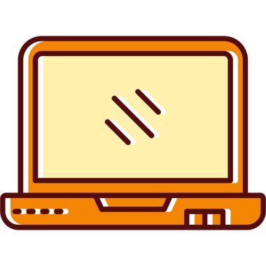 bilgisayar ekran simge vektör çizim