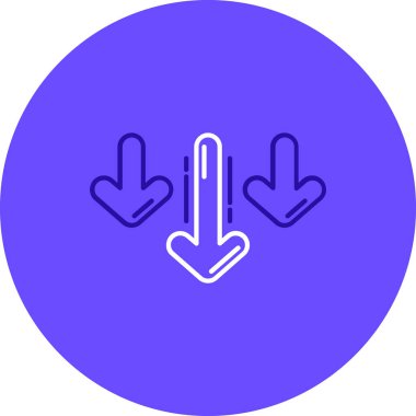 Ok. Web simgesi basit illüstrasyon